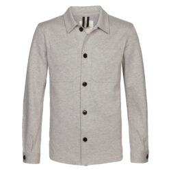 Profuomo Knitted Overshirt two tone grey