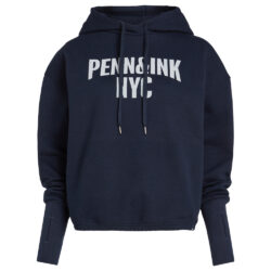 Penn & Ink Hoodie print navy/silver lining