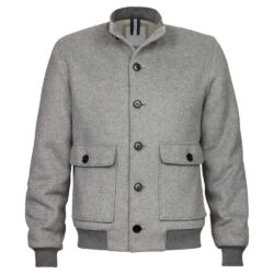 Profuomo Bomber Knit Jack Grey