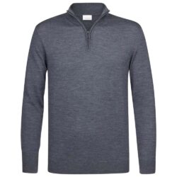 Profuomo Pullover half zip antraciet