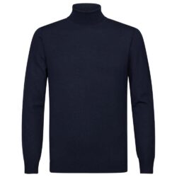 Profuomo Merino Roll Neck Dark blue
