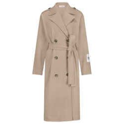 Studio Anneloes Laurine bonded trenchcoat latte