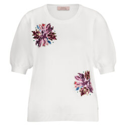 Studio Anneloes Omira flower pullover offwhite