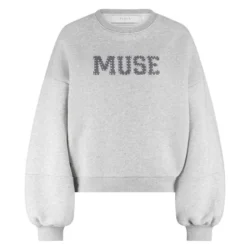 Nukus Muse Pullover Grey Melange