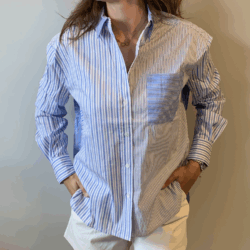 The Shirt Project Blouse stripes blue