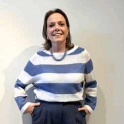 The Shirt Project Pull Stripe jeans blue