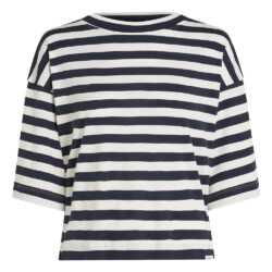 Penn & Ink T-Shirt Stripe navy/ecru