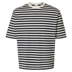 Selected Homme Relax stripe tee sky captain/Egret