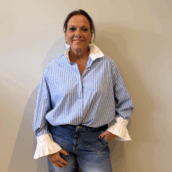 Blouse Leanne stripe blue