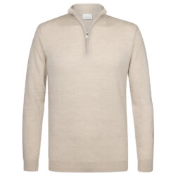 Profuomo Pull half zip beige