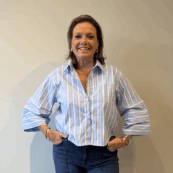 Blouse Danai stripes white