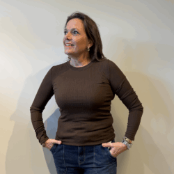 Longsleeve Tessa dark brown