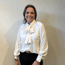 Blouse Dotte offwhite/black