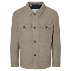 Selected Homme Jacket Mitch Wool Blend deep taupe