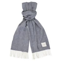Profuomo Scarf Lambswool mid blue