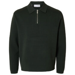Selected Homme Teller Relaxed half zip deep forest