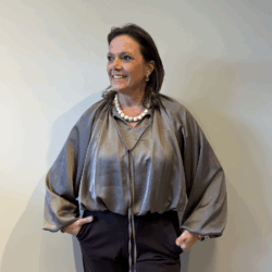 Blouse Madou Satin taupe