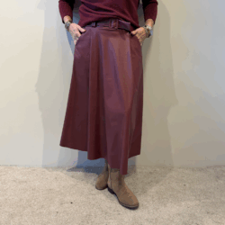 Leatherlook Skirt Malin bordeaux