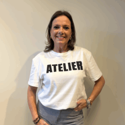 T-Shirt Atelier white/black