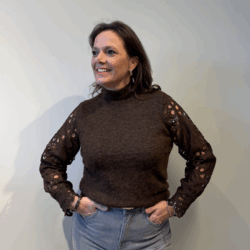 Pull Malika dark brown