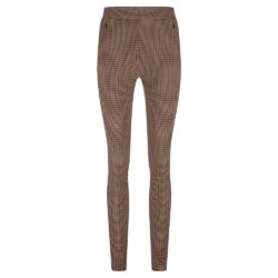 Studio Anneloes Alma check trousers caramel/latte