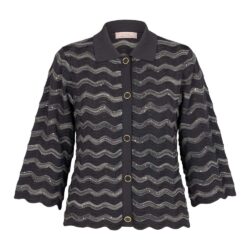 Studio Anneloes Jacy sequins cardigan antraciet