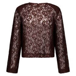 Studio Anneloes Amaya lace top espresso