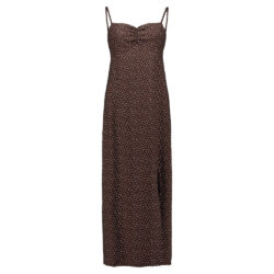 Dress ha Florentine espresso/white dots