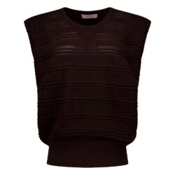 Studio Anneloes Leona Knitted top espresso